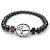 Pulseira Hematita Ajustável Pulseira da Fé Hematita Cinza - Imagem 2