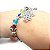 Pulseira Feminina Olho Grego e Mão de Fátima Mão Hamsá Color - Imagem 1