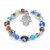 Pulseira Feminina Olho Grego e Mão de Fátima Mão Hamsá Color - Imagem 3