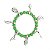 Pulseira Oxossi Orixás Umbanda Candomblé Ajustável - Imagem 2