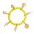 Pulseira Oxum Orixás Umbanda Candomblé Ajustável - Imagem 2