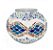 Abajur Turco Mosaico Metal Vidro Onda Colorida Bivolt 40cm - Imagem 4