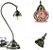 Abajur Turco Mosaico Metal E Vidro Vermelho Bivolt 40cm - Imagem 2