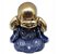 Estátua Buda Surdinho Estatueta Monge 9 cm Dourado e Azul - Imagem 1