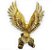Enfeite Decorativo Águia Dourada Força e Poder 25 cm Gold - Imagem 6