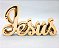 Palavra Jesus Dourado de Mesa Decorativa Enfeite Detalhado - Imagem 4