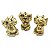 Trio Ganesha da Sorte Hindu Não Vejo Falo Ouço Bronze - Imagem 1