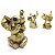 Trio Ganesha da Sorte Hindu Não Vejo Falo Ouço Bronze - Imagem 4