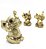Trio Ganesha da Sorte Hindu Não Vejo Falo Ouço Bronze - Imagem 3