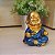 Buda Baby Meditando Dourando Azul Brilhante Buda 9 cm - Imagem 2
