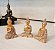 Trio Mini Buda Tailandês Rezando Orando Estatueta Buda 4 cm - Imagem 3