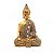 Buda Tailandês Refletindo Dourando Brilhante Buda 9 cm - Imagem 1