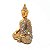 Buda Tailandês Refletindo Dourando Brilhante Buda 9 cm - Imagem 3