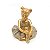 Bailarina Estatueta Enfeite Decoração Premium Resina 4 cm - Imagem 1