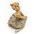 Bailarina Sentada Estatueta Enfeite Decoração Resina 4 cm - Imagem 2