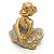 Bailarina Sentada Estatueta Enfeite Decoração Resina 4 cm - Imagem 3