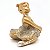 Bailarina Sentada Estatueta Enfeite Decoração Resina 4 cm - Imagem 5