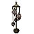 Abajur Turco de Chão Mosaico Metal E Vidro Mesclado 97 Cm - Imagem 1