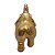 Elefante da Sabedoria Brincando com seu Filhote Dourado 13cm - Imagem 3