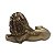 Estatua Enfeite de Resina Leão Cobre Brilhante Força 19 cm - Imagem 3