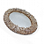 Espelho Oval Artesanal Pedra Cristal Branco Natural 30 cm - Imagem 3