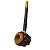 Cachimbo Angico Natural Xamânico Umbanda Artesanal 25 cm - Imagem 3