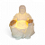 Estátueta Buda da Prosperidade Luminária Porcelana 13 cm - Imagem 2