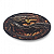 Incensário Metal Vareta Dragão Vermelho e Dourado Íman 11 cm - Imagem 2