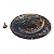Incensário Metal Vareta Dragão Azul e Dourado Íman 11 cm - Imagem 3