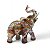 Elefante Branco Floral com Detalhes Coloridos 14 cm - Imagem 1