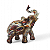 Elefante Branco com Detalhes de Flores Coloridas 14 cm - Imagem 1