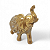 Elefante Dourado com Detalhes de Pedras Brilhantes 9 cm - Imagem 2