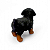 Estatueta Delicada Cachorrinho Rottweiler Detalhado 14 cm - Imagem 3