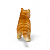 Estatueta Delicada Gatinho Laranja Detalhado 14 cm - Imagem 3