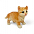 Estatueta Delicada Gatinho Laranja Detalhado 14 cm - Imagem 1