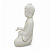 Estátueta Buda Tibetano Luminária Porcelana 19 cm - Imagem 2