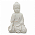 Estátueta Buda Tibetano Luminária Porcelana 19 cm - Imagem 1