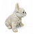 Estatueta Delicada Cachorrinho Bulldog Francês 14 cm - Imagem 2