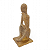 Enfeite de Resina Delicado Com Pedras Brilhants Dourado 13cm - Imagem 2