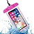 Capa de Celular Transparente Rosa Prova Dágua Universal - Imagem 4