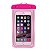 Capa de Celular Transparente Rosa Prova Dágua Universal - Imagem 1