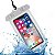 Capa de Celular Transparente Branco Prova Dágua Universal - Imagem 3