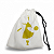 Bolsa Branca para Tarô e Oráculo Bolsa Cigana Seda 15x20cm - Imagem 2