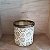 Castiçal Porta Velas em Vidro Moderno Detalhes Relevo Branco - Imagem 6