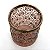 Castiçal Porta Velas em Vidro Moderno Detalhes Relevo Rosé - Imagem 4
