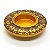 Castiçal Porta Velas Indiano em Resina Dourado Indian 8cm - Imagem 3