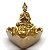 Incensário Vareta Porta Velas Buda Sagrado Meditando 10cm B - Imagem 4
