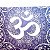 Toalha OM Degradê Roxo Som do Universo Espiritual 70 cm - Imagem 2