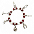 Pulseira Ogum Vermelho e Branco Orixás Umbanda Candomblé - Imagem 2