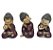 Trio Baby Buda da Sabedoria Buda Brilhante Vermelho 12 cm - Imagem 1